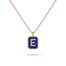 Load image into Gallery viewer, 14K Yellow Gold Diamond & Gemstone Initial Layering Pendant