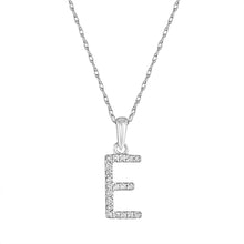 Load image into Gallery viewer, 14K Gold Diamond Small Initial A-Z Necklace 16-18"