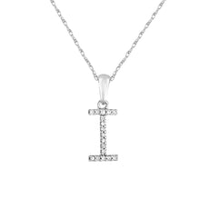 Load image into Gallery viewer, 14K Gold Diamond Small Initial A-Z Necklace 16-18"