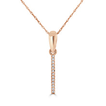 Load image into Gallery viewer, 14K Gold Diamond Large Initial A-Z Necklace 16-18"