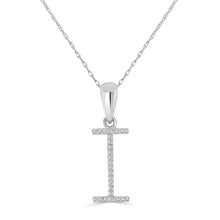 Load image into Gallery viewer, 14K Gold Diamond Large Initial A-Z Necklace 16-18"