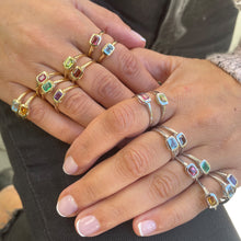 Load image into Gallery viewer, 14K Gold Birthstone Ring