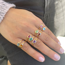 Load image into Gallery viewer, 14K Gold Birthstone Ring