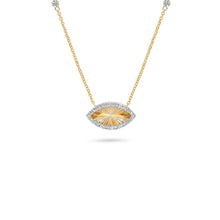 Load image into Gallery viewer, 14K Yellow Gold Fluted Diamond Aurora Necklace
