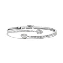 Load image into Gallery viewer, 14K Gold Diamond By Pass Bangle 1.90ct
