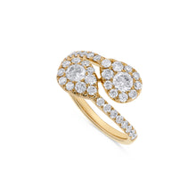 Load image into Gallery viewer, 14K Gold Diamond Bypass Ring
