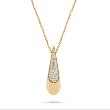 Load image into Gallery viewer, 14K Gold Diamond Drop Pendant
