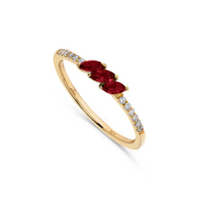 Load image into Gallery viewer, 14K Gold Ruby &amp; Diamond Ring
