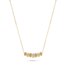 Load image into Gallery viewer, 14K Yellow Gold Pave Diamond &amp; Textured Gold Earrings
