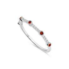 Load image into Gallery viewer, 14K Gold Ruby &amp; Diamond Band
