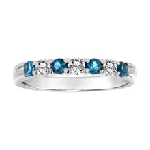 Load image into Gallery viewer, 14K Gold Gemstone &amp; Diamond Band - Birthstone Bands
