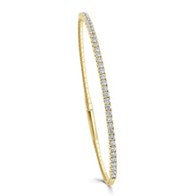 Load image into Gallery viewer, 14K Gold Diamond Flexible Bangle 1ct
