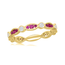 Load image into Gallery viewer, 18K Gold Ruby &amp; Diamond Ring

