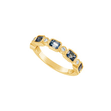 Load image into Gallery viewer, 14K Yellow Gold Green Sapphire &amp; Diamond Ring
