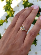 Load image into Gallery viewer, 18K Yellow Gold Fancy Color Yellow Sapphire &amp; Diamond  Ring
