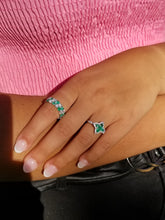 Load image into Gallery viewer, 14K White Gold Emerald &amp; Diamond Ring
