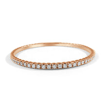 Load image into Gallery viewer, 14k Gold 2.70ct Diamond Flexible Stackable Bangle
