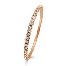 Load image into Gallery viewer, 14k Gold 2.70ct Diamond Flexible Stackable Bangle
