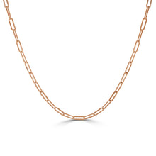 Load image into Gallery viewer, 14K Gold Link Chain Necklace 3.4 mm Choice of Lengths

