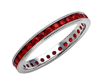 Load image into Gallery viewer, 18K White Gold Ruby Eternity Band
