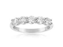 Load image into Gallery viewer, 14K White Gold Diamond Band size 7

