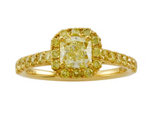 Load image into Gallery viewer, 18K Yellow Gold Fancy Yellow Diamond Ring
