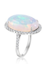 Load image into Gallery viewer, 14K Gold Opal &amp; Diamond Ring
