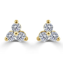 Load image into Gallery viewer, 14K Gold 1/4ct Diamond Stud Earrings
