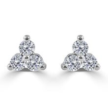 Load image into Gallery viewer, 14K Gold 1/2ct Diamond Stud Earrings
