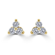 Load image into Gallery viewer, 14K White Gold 1ct Diamond Stud Earrings
