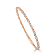 Load image into Gallery viewer, 14k Gold 1.55ct Diamond Flexible Bangle
