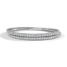 Load image into Gallery viewer, 14k Gold 6.71ct Diamond Flexible Bangle
