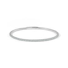 Load image into Gallery viewer, 14k Gold 1ct Diamond Flexible Stackable Bangle
