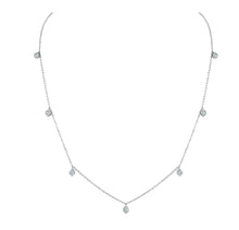 Load image into Gallery viewer, 14K Gold 0.90ct Diamond Station Necklace
