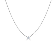Load image into Gallery viewer, 14K Gold 0.15ct Diamond Bezel Necklace
