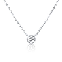 Load image into Gallery viewer, 14K Gold Diamond 0.10 CTTW Solitaire Necklace
