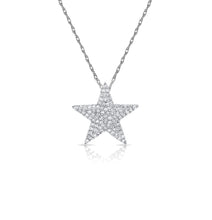 Load image into Gallery viewer, 14K Gold Pave Diamond Star Pendant
