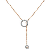 Load image into Gallery viewer, 14K Gold Diamond Dangle Necklace
