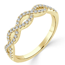 Load image into Gallery viewer, 14k Gold &amp; Diamond 1/4 CTTW Twist Ring
