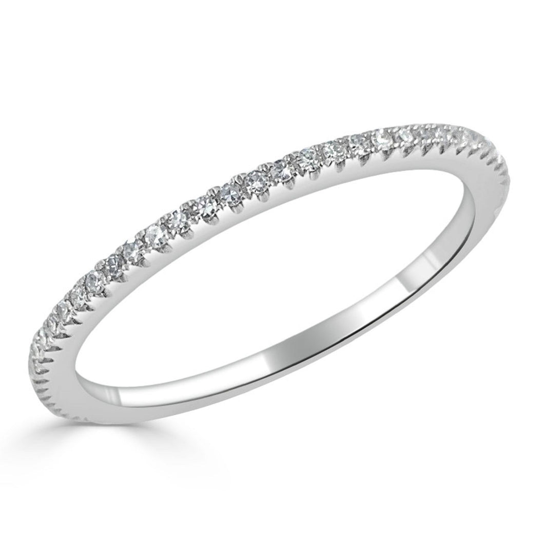 14k Gold & Diamond Eternity Band (All Sizes Available in Stock)