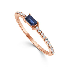 Load image into Gallery viewer, 14K Gold Birthstone &amp; Diamond Stackable Rings

