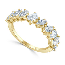 Load image into Gallery viewer, 14K Gold Diamond 1.60ct Fancy Shape Band
