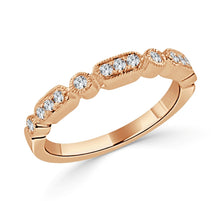 Load image into Gallery viewer, 14k Gold &amp; Diamond Stackable Band
