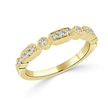 Load image into Gallery viewer, 14k Gold &amp; Diamond Stackable Band
