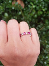 Load image into Gallery viewer, 18K White Gold Ruby &amp; Diamond Ring
