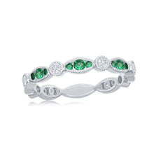 Load image into Gallery viewer, 18K  Gold Emerald &amp; Diamond Ring
