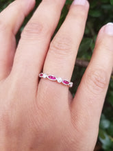 Load image into Gallery viewer, 18K White Gold Ruby &amp; Diamond Ring
