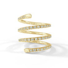 Load image into Gallery viewer, 14K Gold Flexible Diamond Ring

