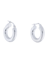 Load image into Gallery viewer, 14K Gold Polished Hoop Earrings 4X10mm
